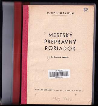 František Kuchař: Mestský prepravný poriadok