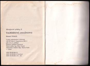 Eduard Tomáš: Metafyzické příběhy