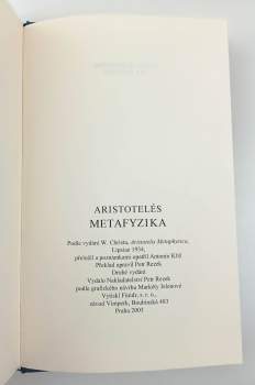 Aristotelés: Metafyzika