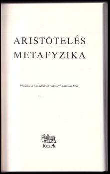 Aristotelés: Metafyzika