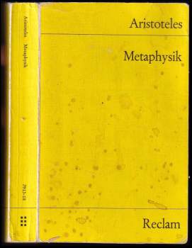 Metaphysik, Schriften zur ersten Philosophie