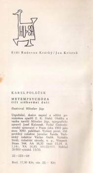 Karel Poláček: Metempsychóza čili Stěhování duší