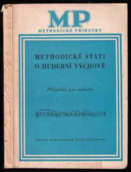 Methodické stati o hudební výchově