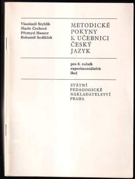 Metodické pokyny k učebnici Český jazyk