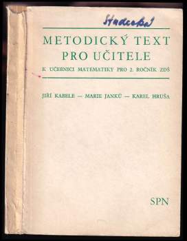Metodický text pro učitele