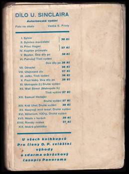 Upton Sinclair: Metropole