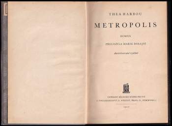 Thea von Harbou: Metropolis