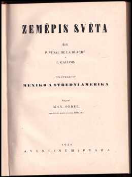 Max Sorre: Zeměpis světa