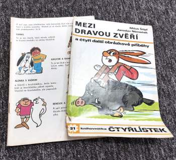 Miloš Štípl: Mezi dravou zvěří a čtyři další obrázkové příběhy - Čtyřlístek 21