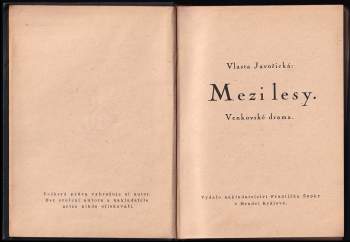 Vlasta Javořická: Mezi lesy