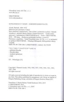 Hannah Arendt: Mezi minulostí a budoucností