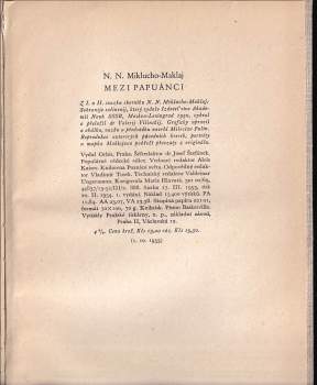 Nikolaj Nikolajevič Miklucho-Maklaj: Mezi Papuánci