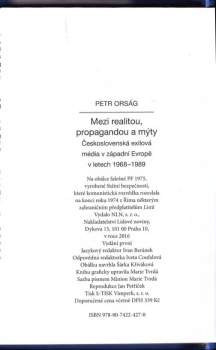 Petr Orság: Mezi realitou, propagandou a mýty