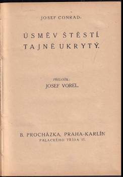 Joseph Conrad: Mezi zemí a mořem