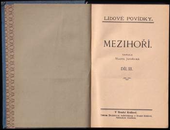 Vlasta Javořická: Mezihoří