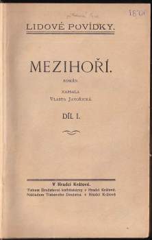 Vlasta Javořická: Mezihoří