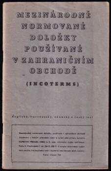 Mezinárodně normované doložky používané v zahraničním obchodě