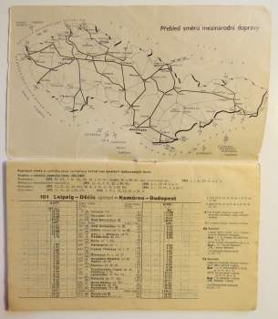 Mezinárodní dálkové spoje ČSD 1973-74