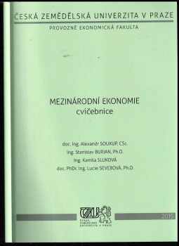 Alexandr Soukup: Mezinárodní ekonomie : cvičebnice