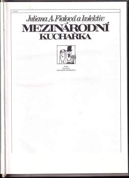 Juliana Anna Fialová: Mezinárodní kuchařka