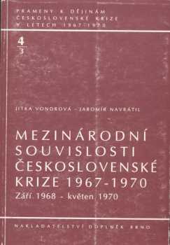 Mezinárodní souvislosti československé krize 1967-1970