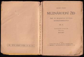 Henry Ford: Mezinárodní žid