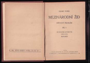 Henry Ford: Mezinárodní žid