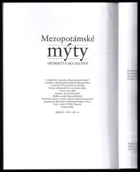 Henrietta McCall: Mezopotámské mýty