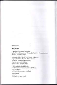Oliver Sacks,: Migréna