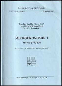 Mikroekonomie I