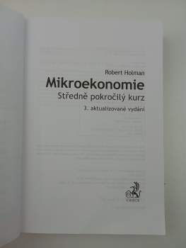 Robert Holman: Mikroekonomie