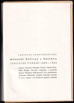 Ladislav Stroupežnický: Mikuláš Dačický z Heslova