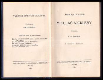 Charles Dickens: Mikuláš Nickleby