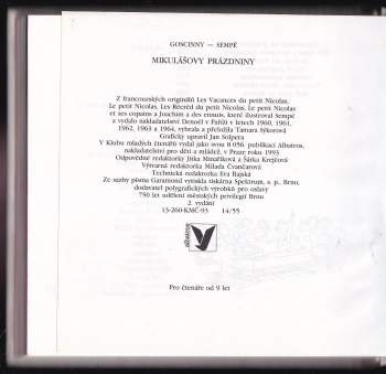 René Goscinny: Mikulášovy prázdniny