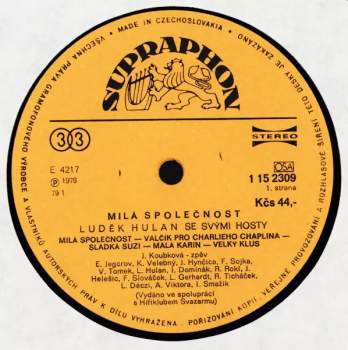 Luděk Hulan: Milá Společnost