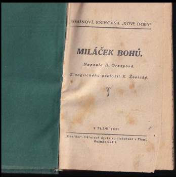 Emmuska Orczy: Miláček bohů