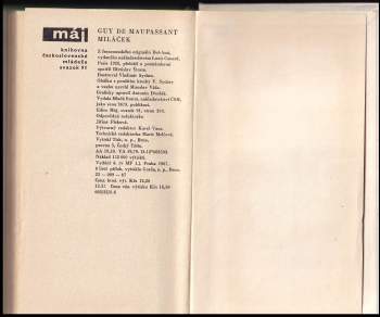 Guy de Maupassant: Miláček