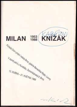 Milan Knížák: Milan Knížák