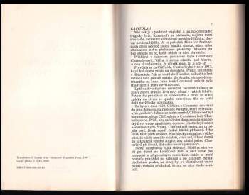 D. H Lawrence: Milenec lady Chatterleyové