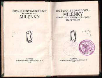 Růžena Svobodová: Milenky