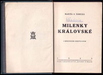 Maryša Šárecká-Radoňová: Milenky královské