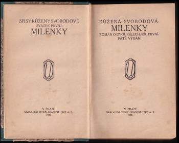Růžena Svobodová: Milenky