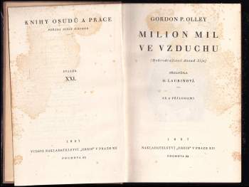 Gordon Percy Olley: Milion mil ve vzduchu