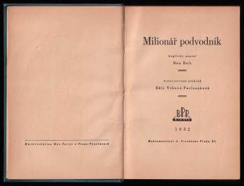 Ben Bolt: Milionář podvodník