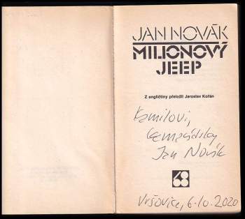Jan Novák: Miliónový jeep