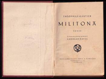 Théophile Gautier: Militona