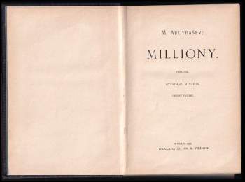 Michail Petrovič Arcybašev: Milliony