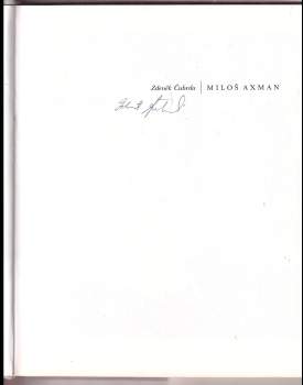 Zdeněk Čubrda: Miloš Axman