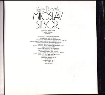 Karel Dvořák: Miloslav Stibor
