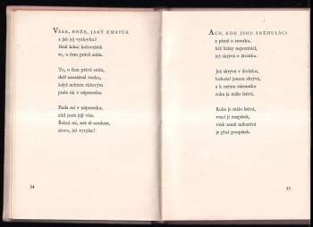Jaroslav Seifert: Milostná píseň